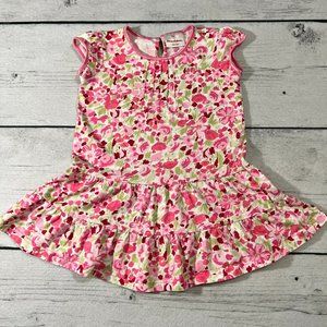 Hanna Andersson Pink Floral Flounce Dress